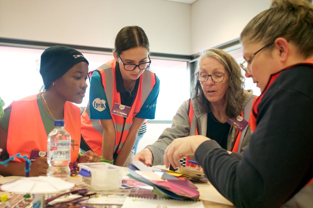 Members of the Kwinana Youth Advisory Council workshop ideas for the makeover with members of the community