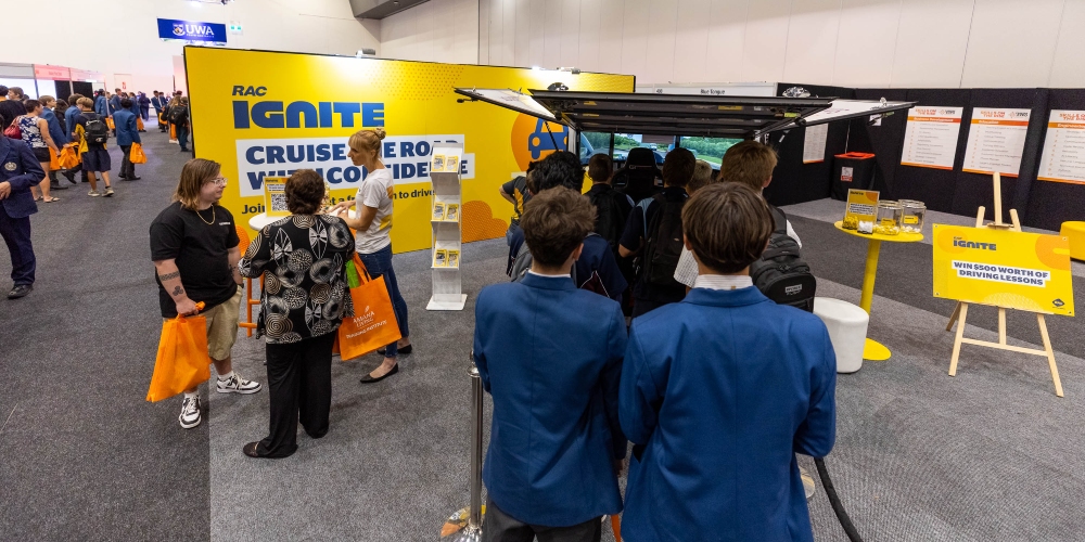 Ignite stand at the career expos