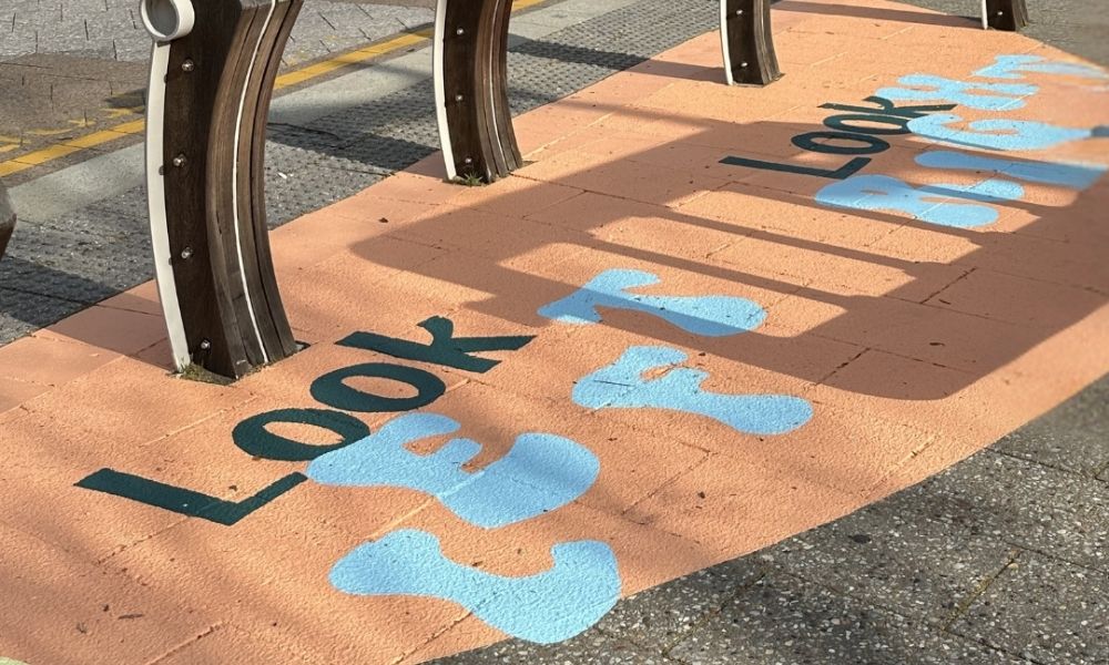 Mary Davies floor mural
