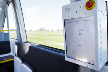 Intellibus interior digital screen