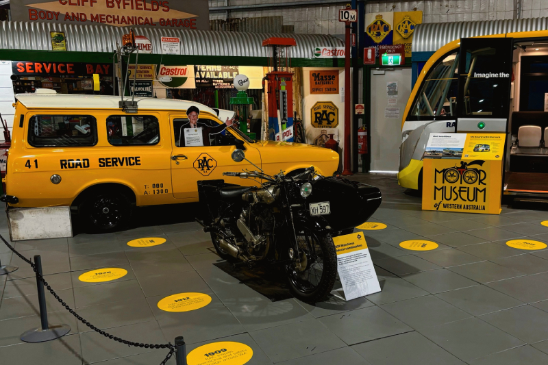 RAC's dedicated exhibition space in the Motoring Museum of WA