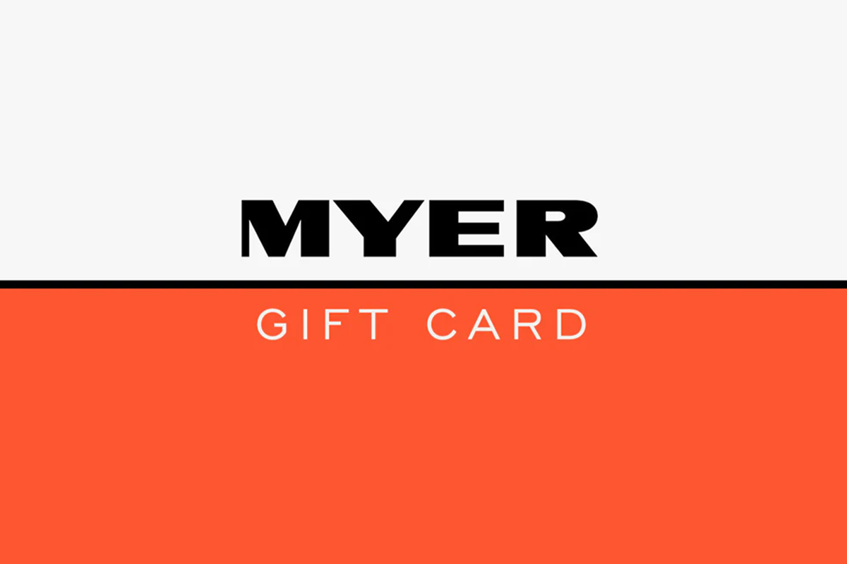 Myer gift card