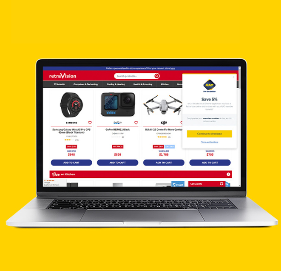 Never miss a deal with RAC's Member Benefits browser extension