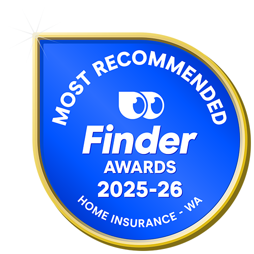 Finder Home Insurance Most recommended 25-26 badge