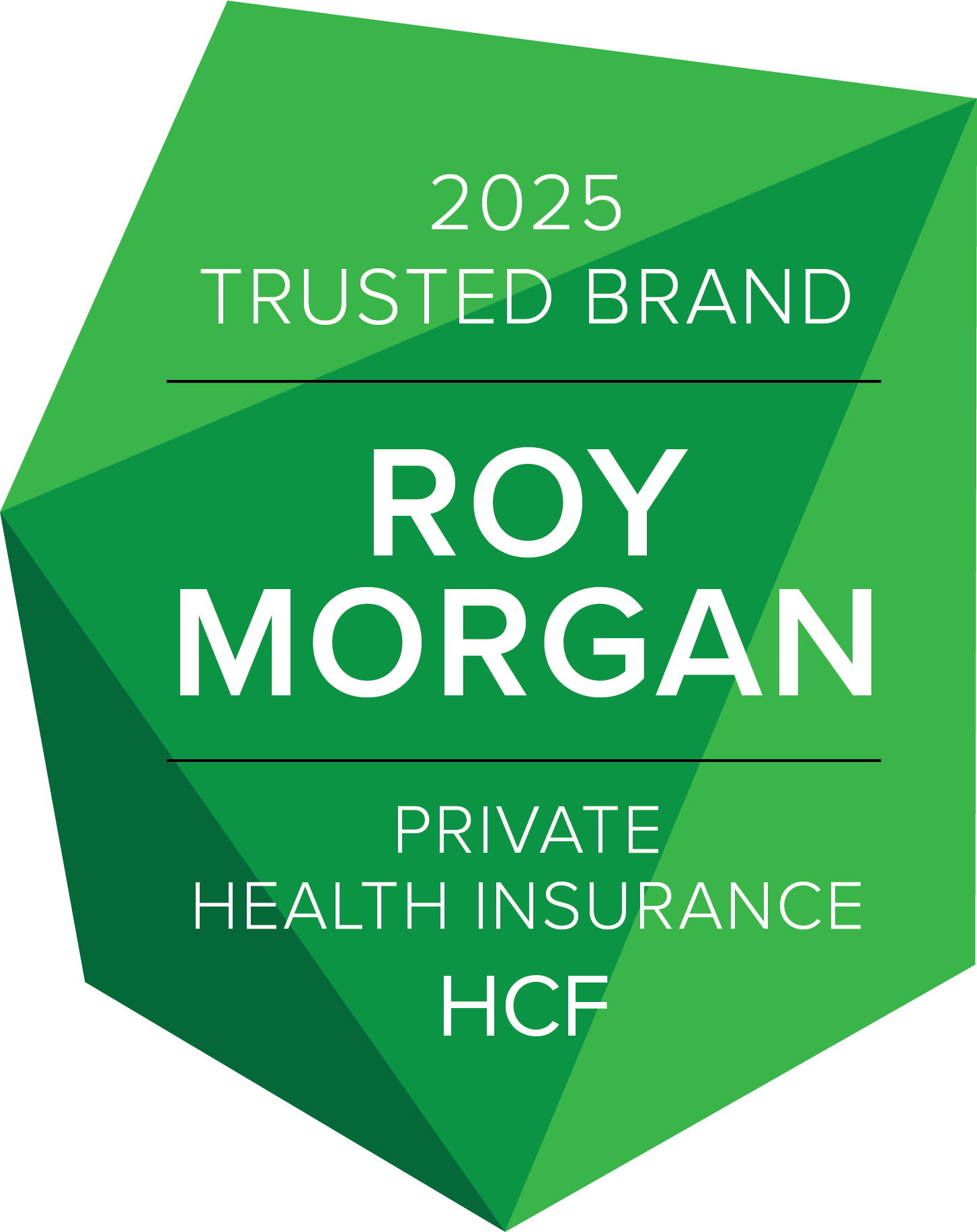 HCF Roy Morgan Award for Trusted Brand 2025