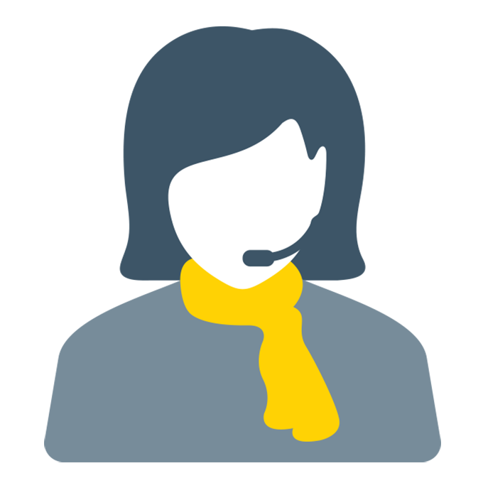 RAC staff wearing telephone headset