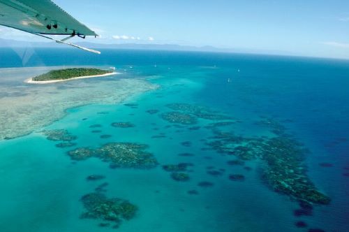 Aerial vier of the great barrier reef