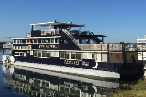 The small ship Shikra docked. 