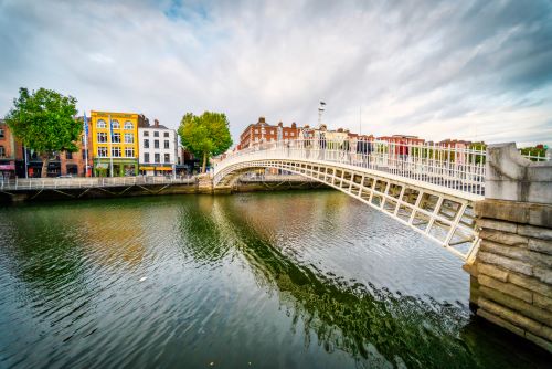 Bridge and Water Way of Dublin