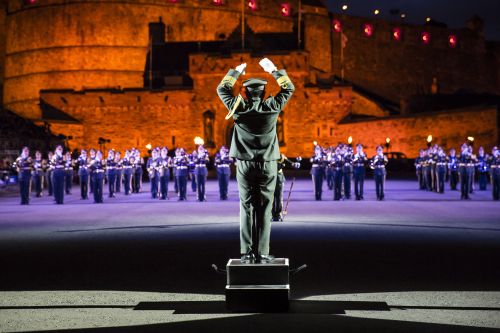 Edinburgh Military Tattoo performance at Edinburgh Castle