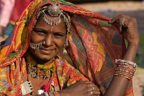 Portrait of a India Rajasthani woman