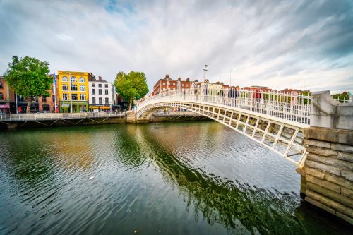 Bridge and Water Way of Dublin